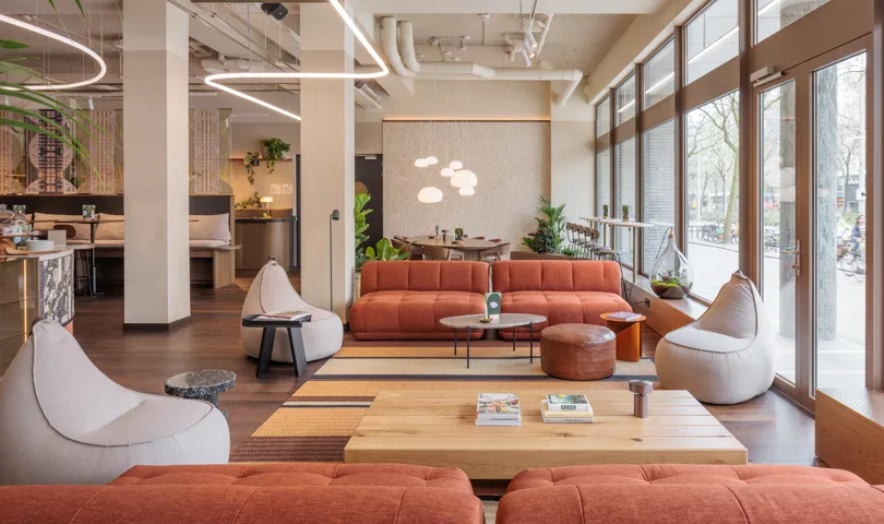 The Usual Rotterdam comfy couches in the lobby The Usual Rotterdam comfy couches in the lobby