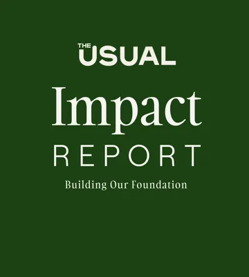 2024 Sustainability Report The Usual Cover  Impact Report Cover
