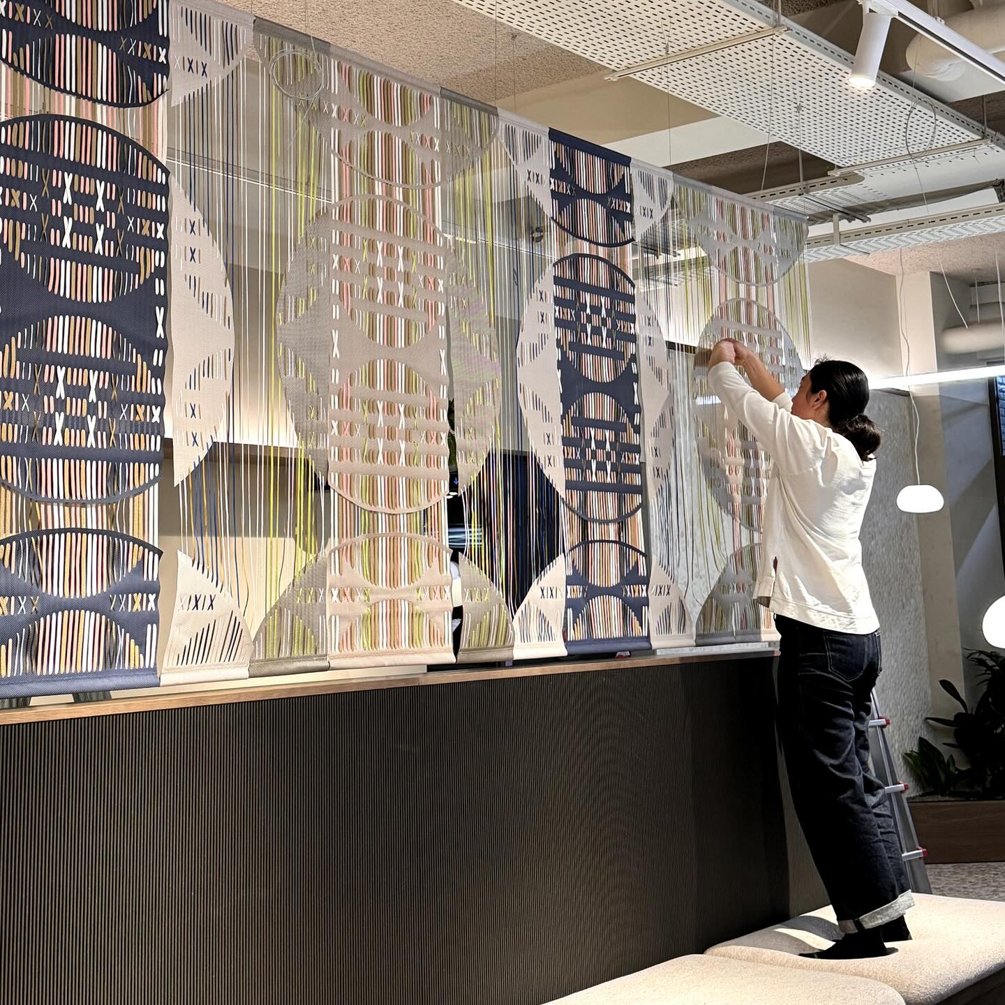 amy lewis art in lobby