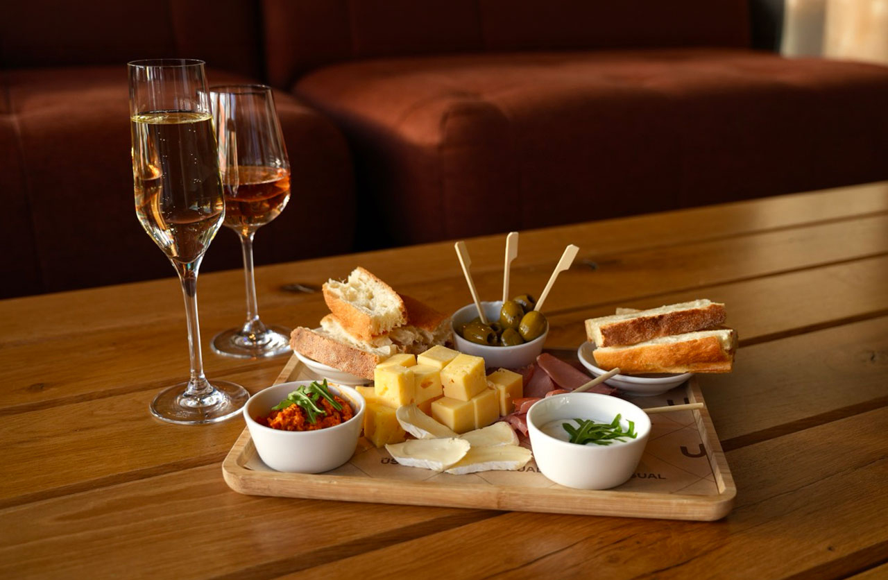 The Usual Brussels Bar bites patter and wine