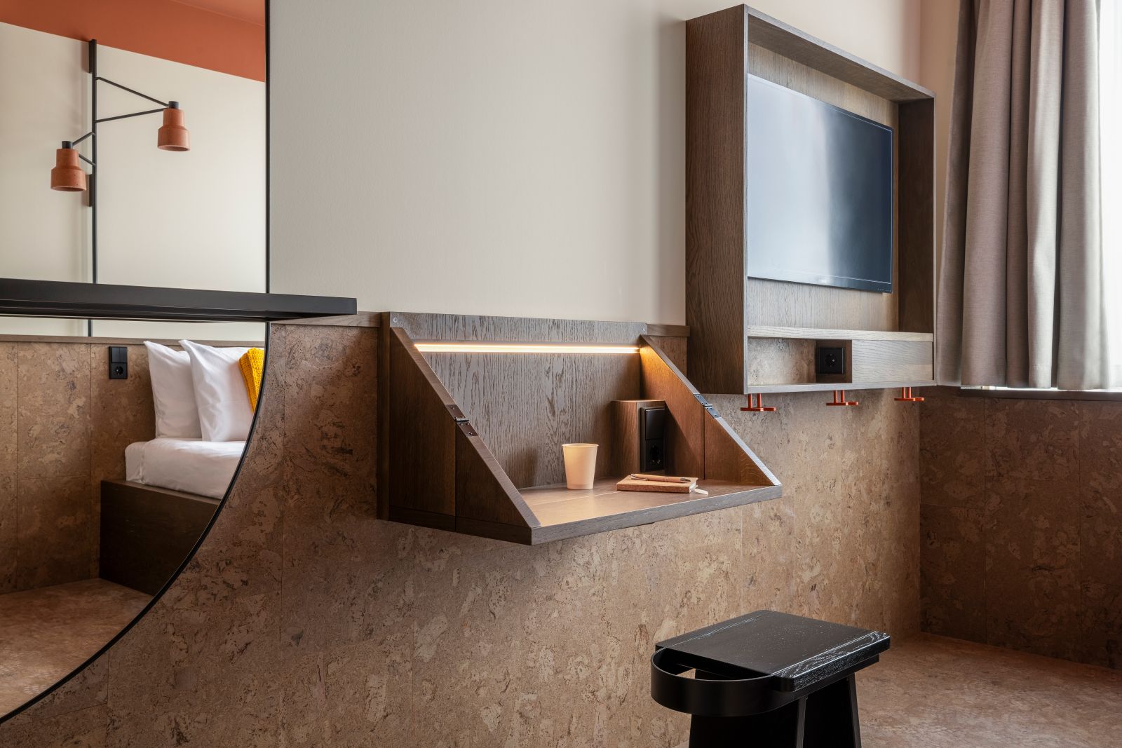 desk in the usual cosy room 