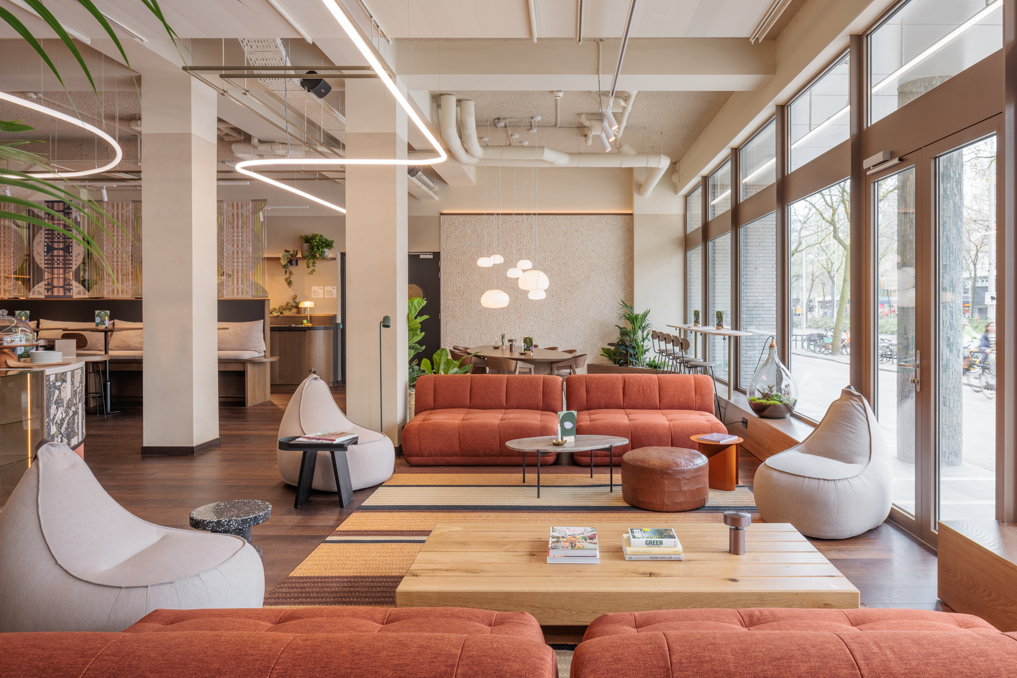The cosy lobby at The Usual Rotterdam