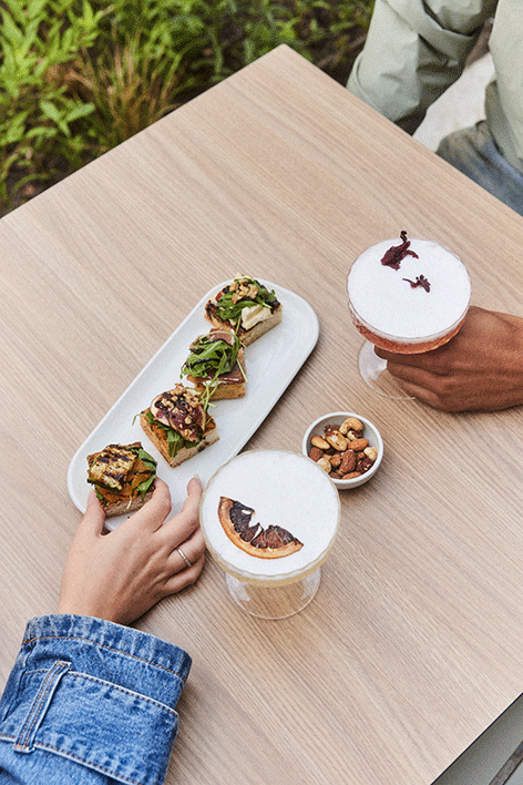 Focaccia flight on the brussels terrace 