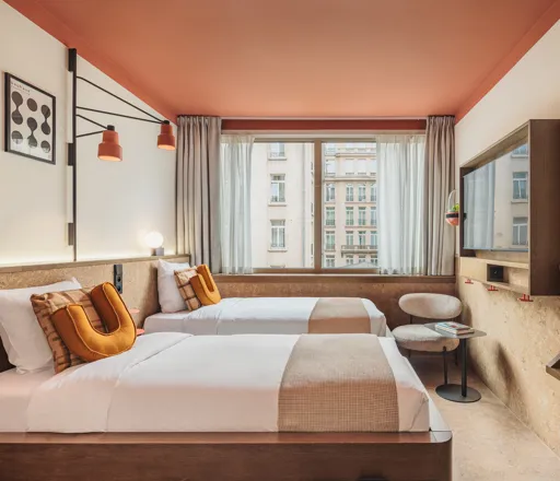 The Twin The Usual Brussels Premium & Sustainable Stay The Twin The Usual Brussels Hotel Room