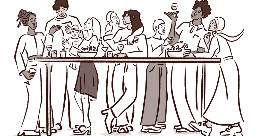 Community around the U bar Community gathering at our bar